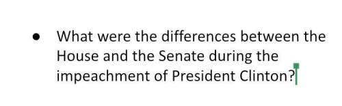 What were the differences between the house and the senate during the impeachment of president clint