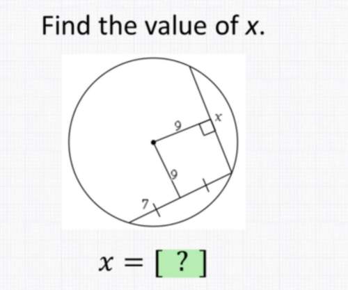 Chords and arcs: find the value of x