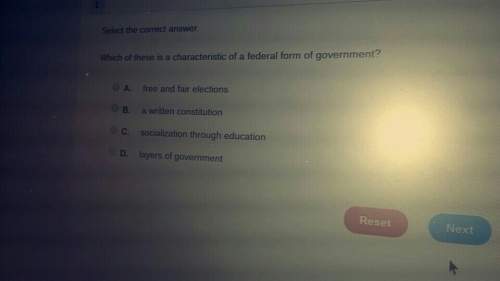 Which of these is a characteristic of a federal form of government?