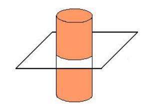 What is the cross section shown below?  circle ellipse