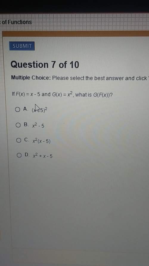 Answer this question ? ? a. (x-5)^2b. x^2-5c. x^2(x-5)d. x^2+x-5