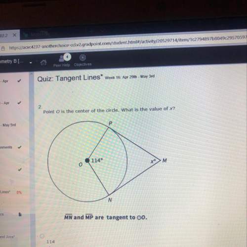 Point o is the center if the circle. what is the value of x? mn and mp are tangent to