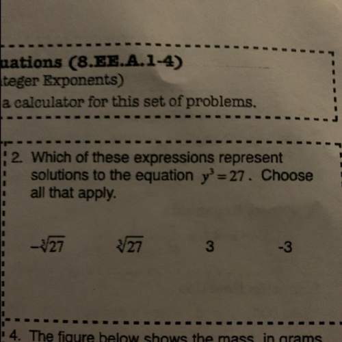 Which of these expressions represent solutions to the equation
