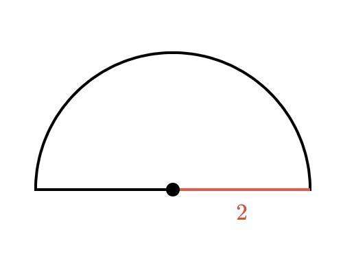 find the area of the semicircle.either enter an exact answer in terms of