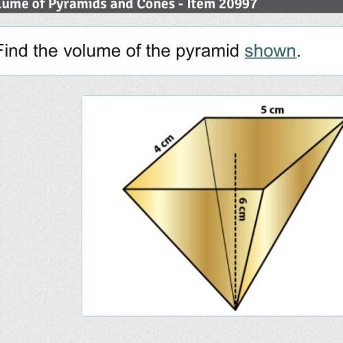 Whats the volume of the pyramid shown