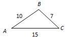 Which side lengths form a triangle that is similar to triangle abc a( 30, 21, 45