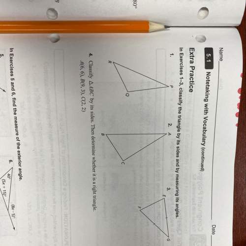 Classify the triangle by its sides and by measuring its angles