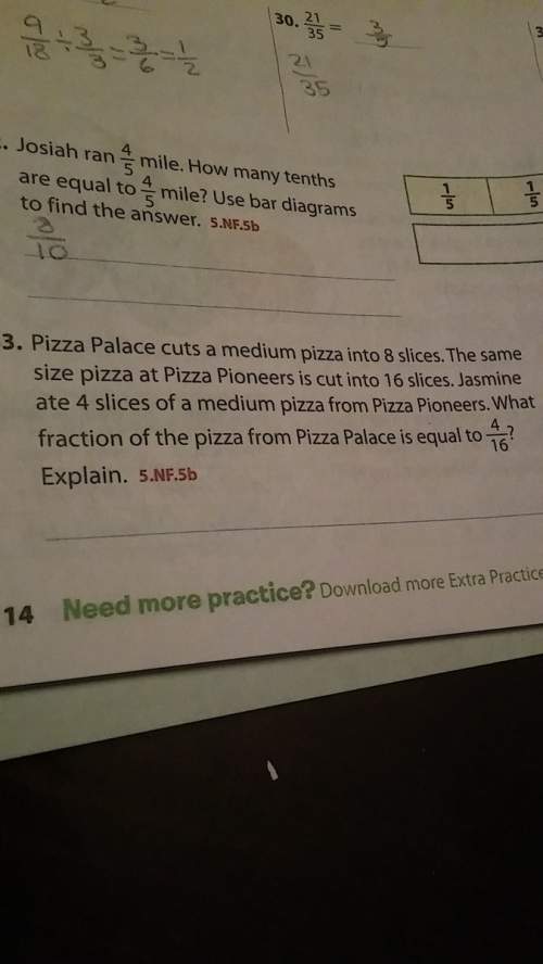 What fraction of the pizza is equal to 4/16
