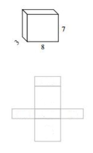 Use the net to compute the surface area of the three-dimensional figure. a) 126 units2