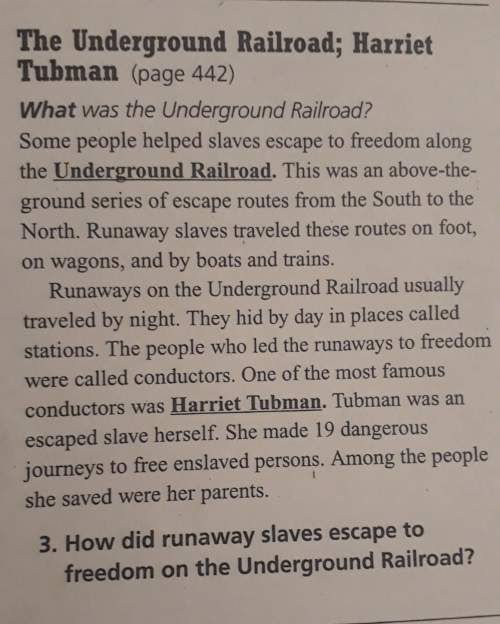 How did runaway slaves escape to freedom on the underground railroad?