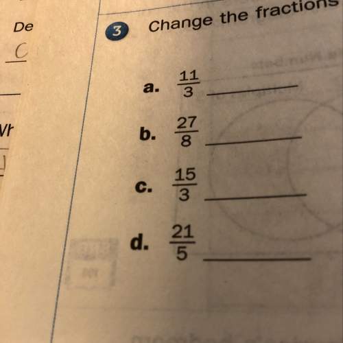 Change fractions to mixed numbers