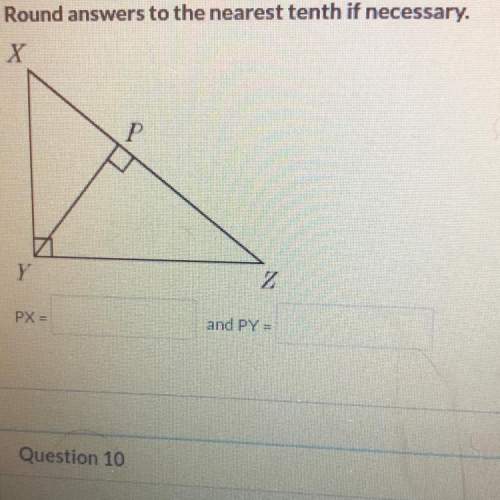 Question 9 in the diagram, xy = 8 and pz = 12. what is the length of px and py?  r