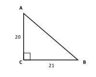 Use the triangle below (image) to find the following trig ratios. explain your answers as a fraction
