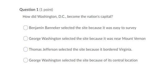 Me how did washington, d.c., become the nation's capital?  benjamin banneker selec