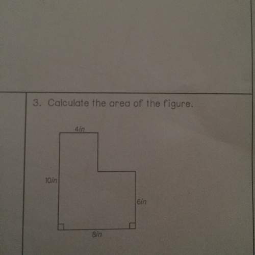 Can someone me calculate the area of the figure with the numbers as 10, 6, 8, 4