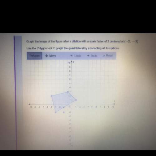 Graph the image of the figure after a dilation with a scale factor of 2 centered at (-2,-2). use the