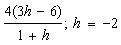 Evaluate the expression for the given value of the variable(s).&lt;