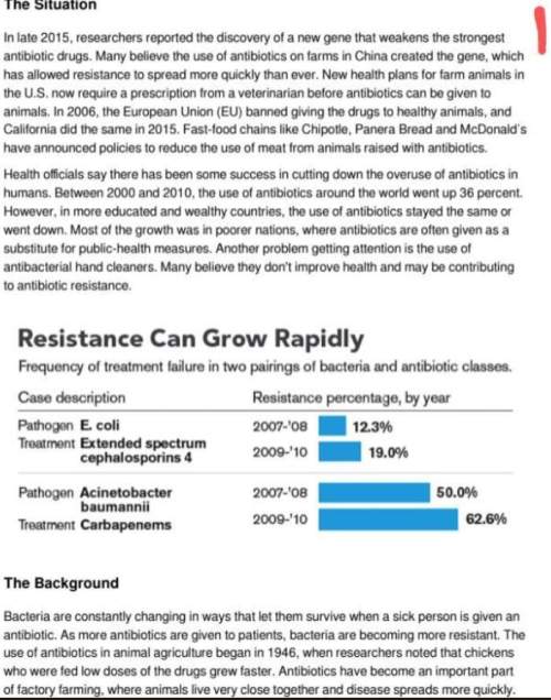 1. read the article then explain how rapid reproduction in bacteria causes them to evolve quickly.