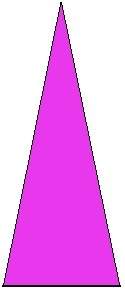 Quick math : ( the triangle above has a base of 11 inches and a height of 24 inches.