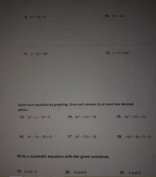 50 points and brainliest fo the first correct solutions