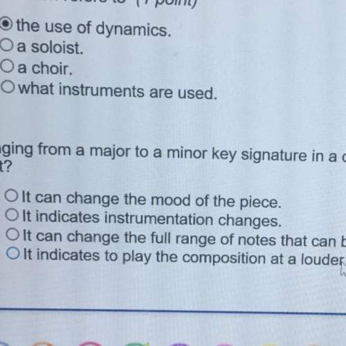 Changing for my major to a minor key signature in a composition can have what affect