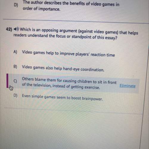 Which is an opposing argument (against video games)