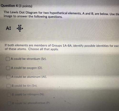 Me with this chemistry question. image attached.