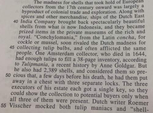 Someone answer this asap for !  the language used to describe the shell collectors in t