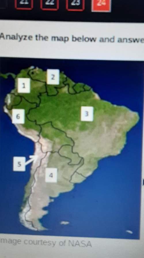 Image courtesy of nasaon the map above.brazil is located at numbera. 1b. 2