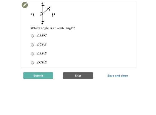 Which angle is an acute angle?