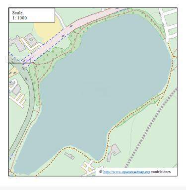 As part of your training schedule you plan to jog once a week around the reservoir shown below on th