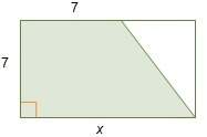 50 points for best  a section of a rectangle is shaded. the area of the shad