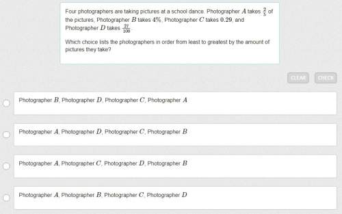 Four photographers are taking pictures at a school dance. photographer a takes 2/5 of the pictures,