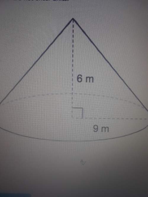 What is the volume of the cone? use 3.14 for pi and round to the nearest hundredth. do not enter un