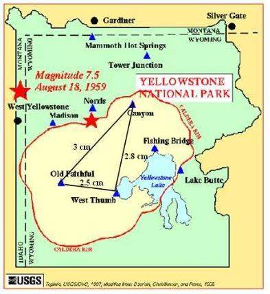Below is a map of yellowstone park. the scale for the map is 1cm = 25 miles. mrs. fowler