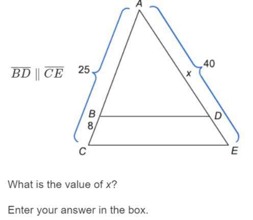 What is the value of x  is needed.