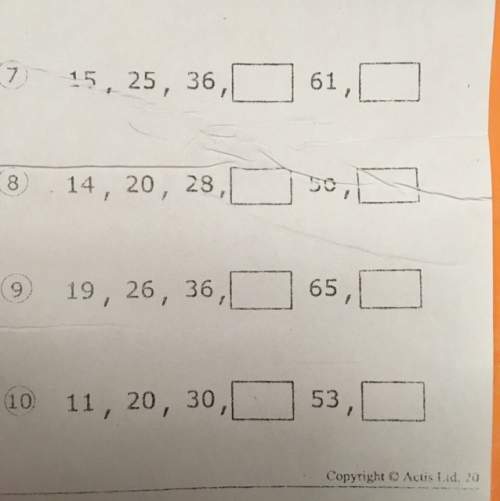 Can someone give the answer for the number pattern, i am struggling.
