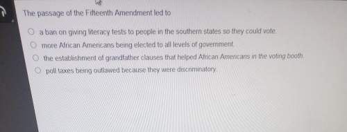 The passage of the fifteenth amendment led to