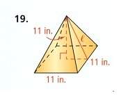 11. find the surface area of each figure. leave the answers in pi where applicable. show work&lt;