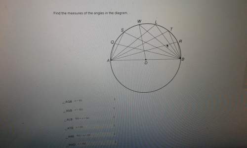 Find the measure of the angles in the diagram