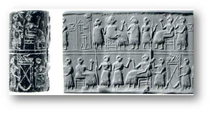 The picture above shows a which was first used between 3300 and 3100 bce in order to ensure that no