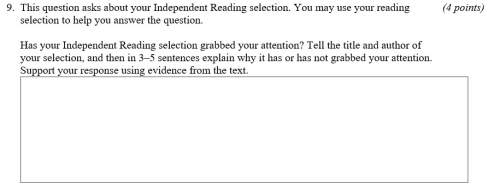 Plz btw it says about my independent reading but can someone answer the question but with a b