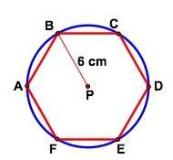 Aregular hexagon is inscribed in a circle as shown. determine the measure of fe