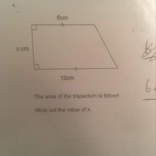 The area of the trapezium is 63cm and the top is 6cm and the bottom is 12cm what’s the height&lt;