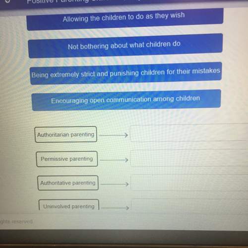 Match the behaviors with the correct parenting styles