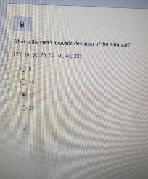 What is the mean absolute deviation of the data set