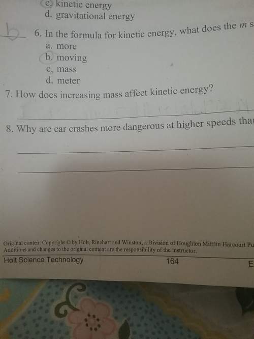 How does increasing mass affect kinetic energy