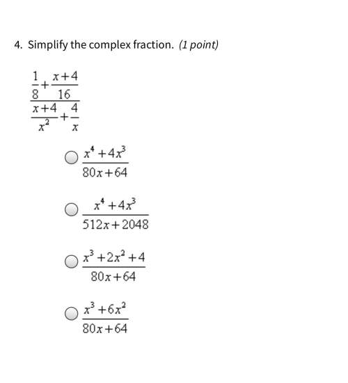 Plzz asap math question simplify complex fraction
