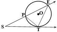 Given: m tp = 70°  m∠ept = 54° find: angles of △spt