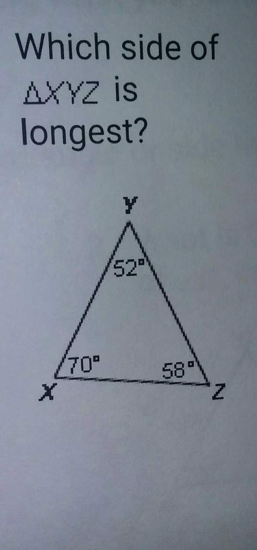 Which side of triangle xyz is longest?